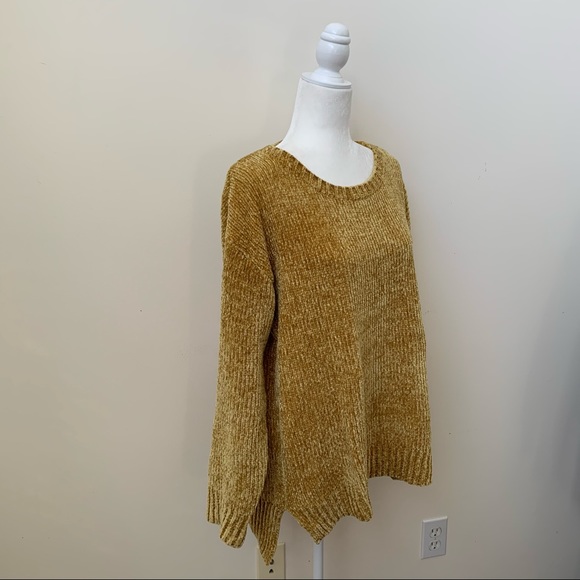 Jones New York Chenille Yellow Mustard Sweater - Picture 5 of 7